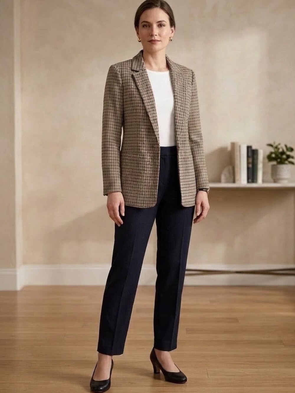 Matty M Women's Plaid Blazer